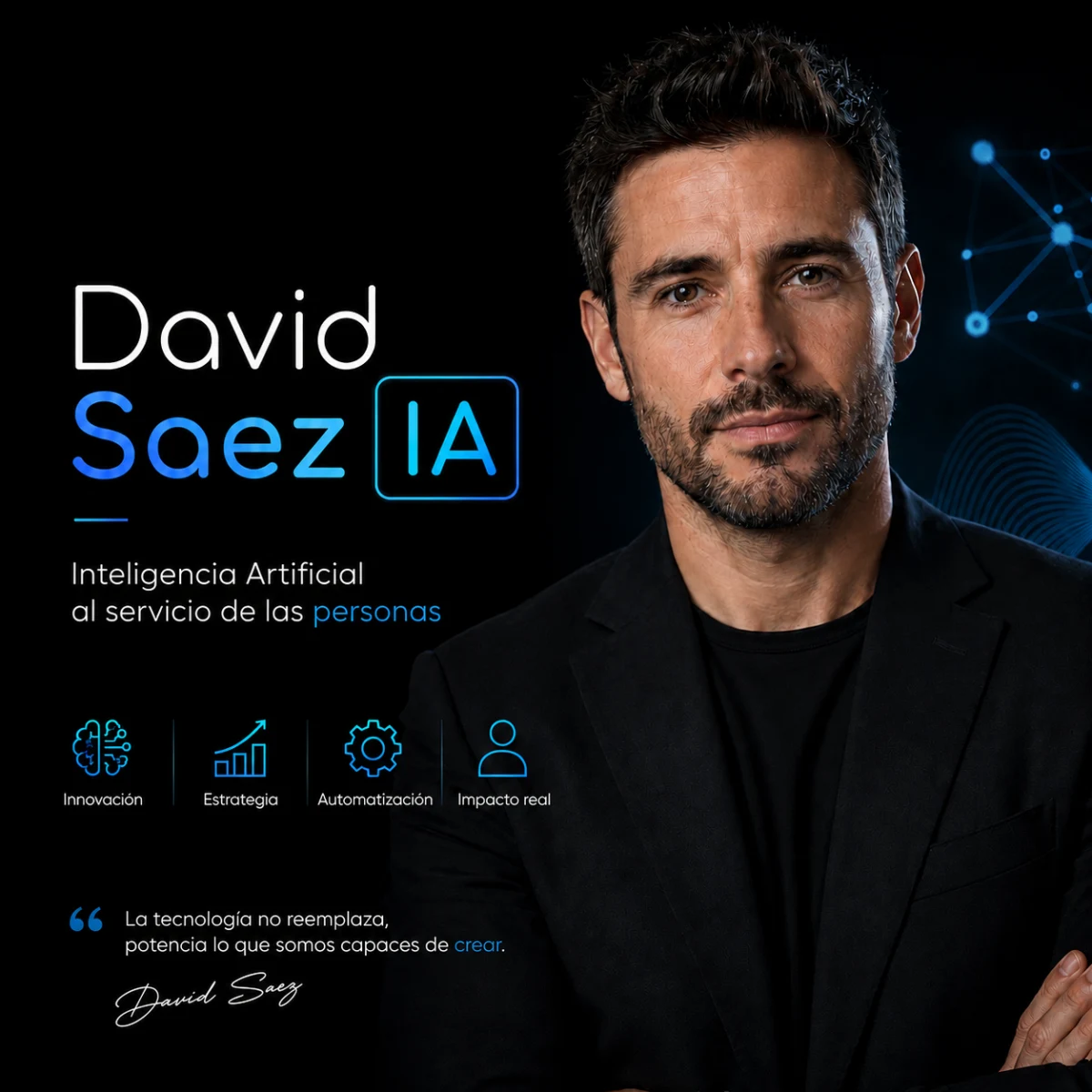 Logo e identidad visual de David Saez AI