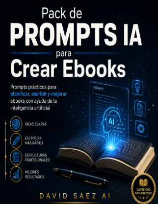 Portada del Pack de Prompts IA para Crear Ebooks
